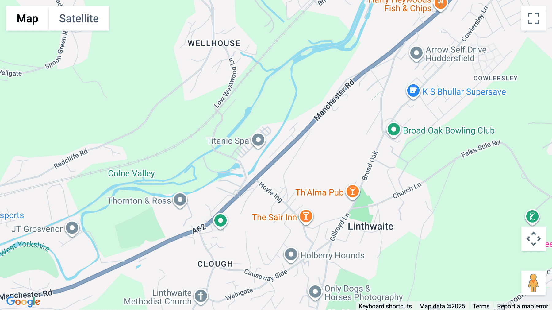 Click for interative map of Linthwaite Business Centre, Manchester Road, Huddersfield, Huddersfield