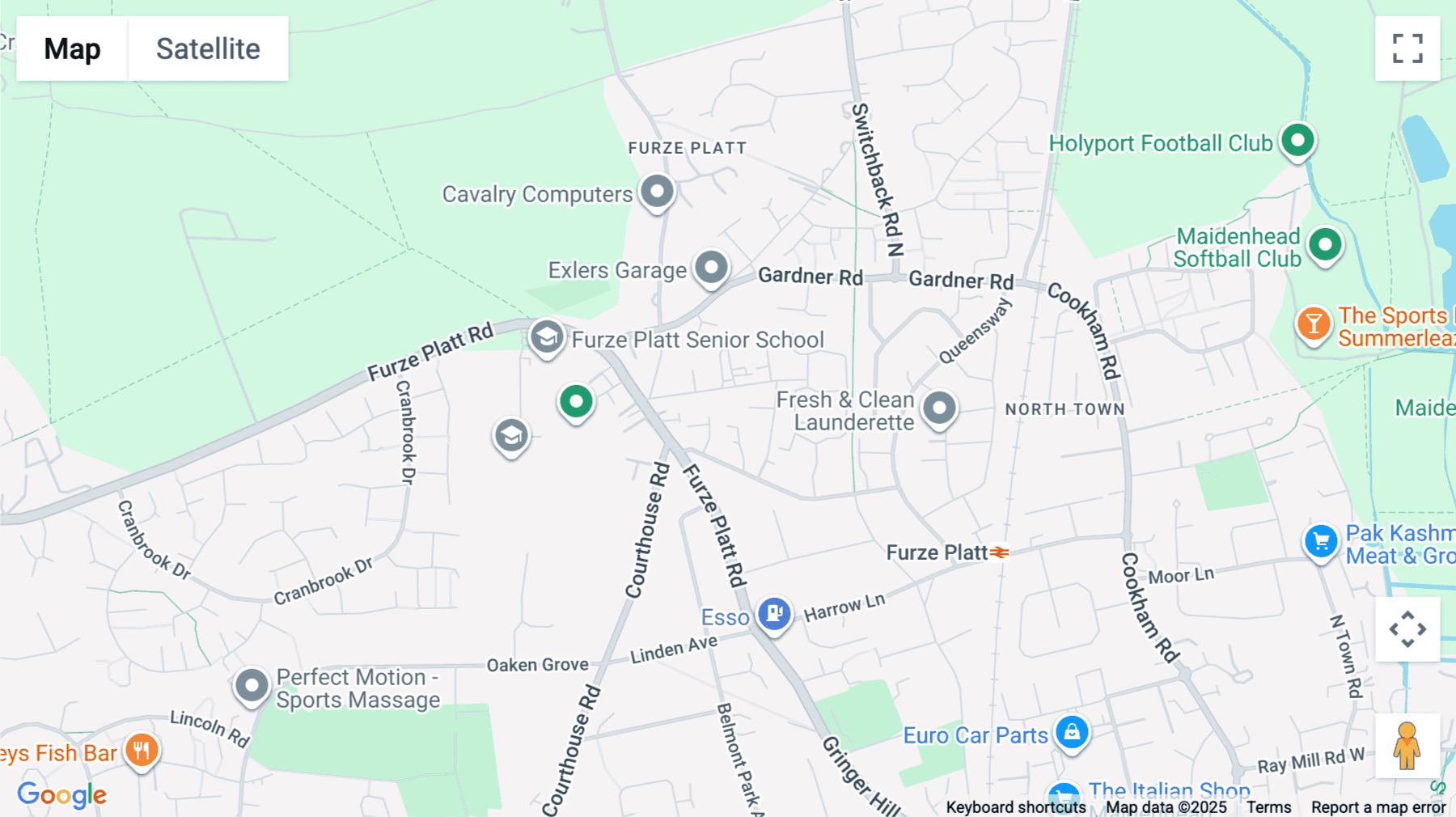 Click for interative map of One St.Peter’s Road, Maidenhead, Maidenhead