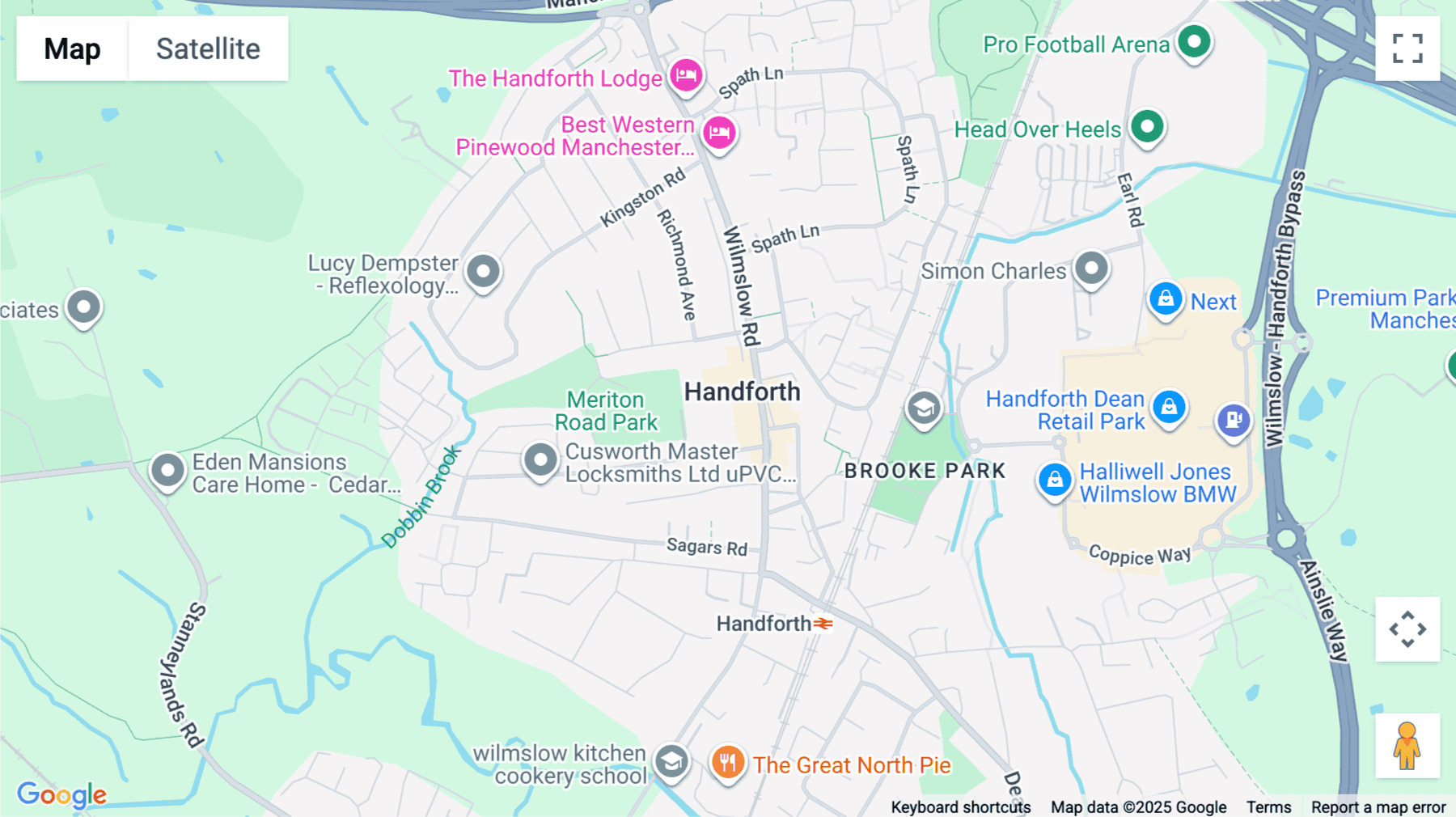 Click for interative map of Bank House, The Paddock, Handforth, Wilmslow, Wilmslow