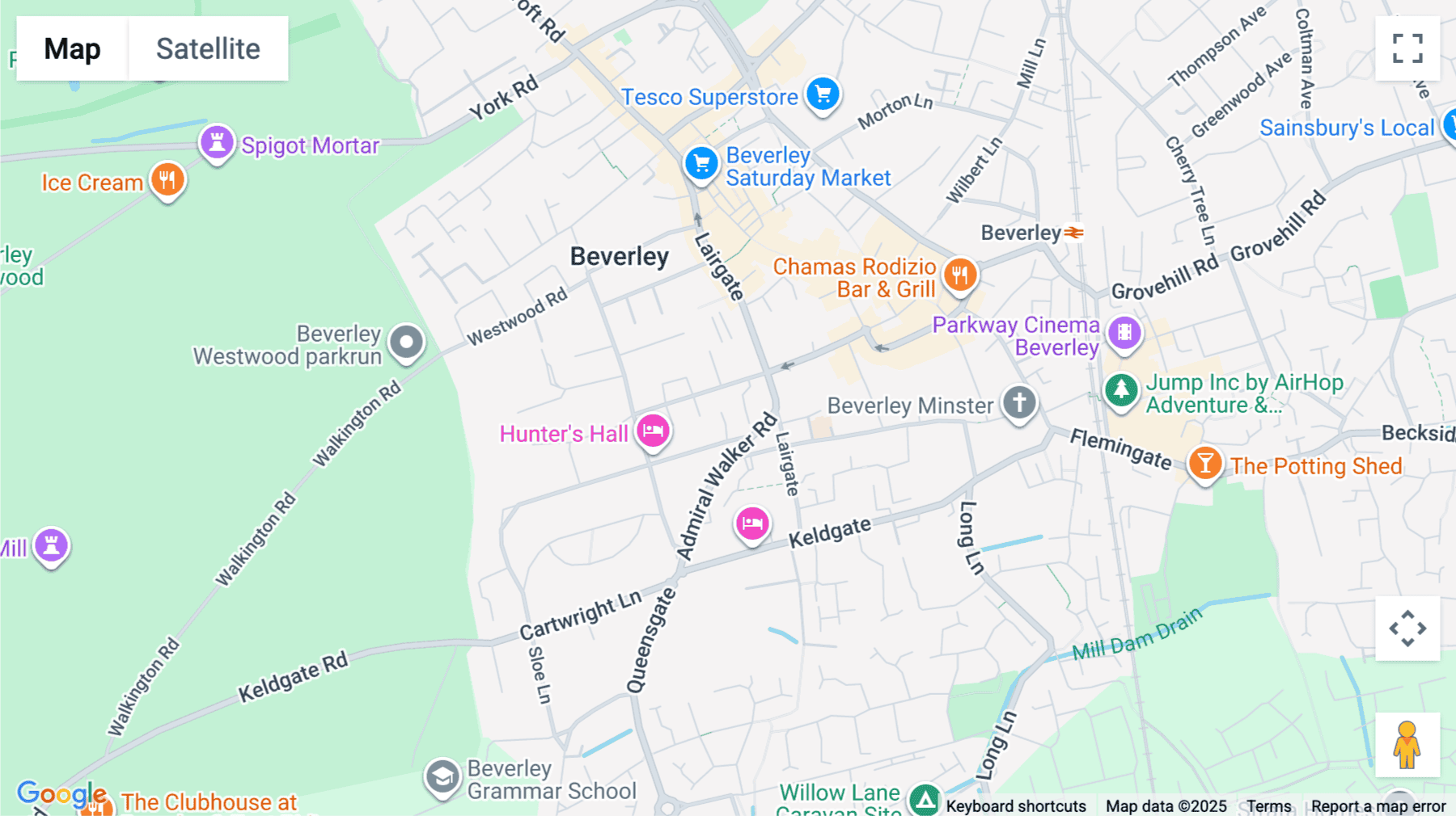 Click for interative map of The Hall, Lairgate, Beverley, Beverley