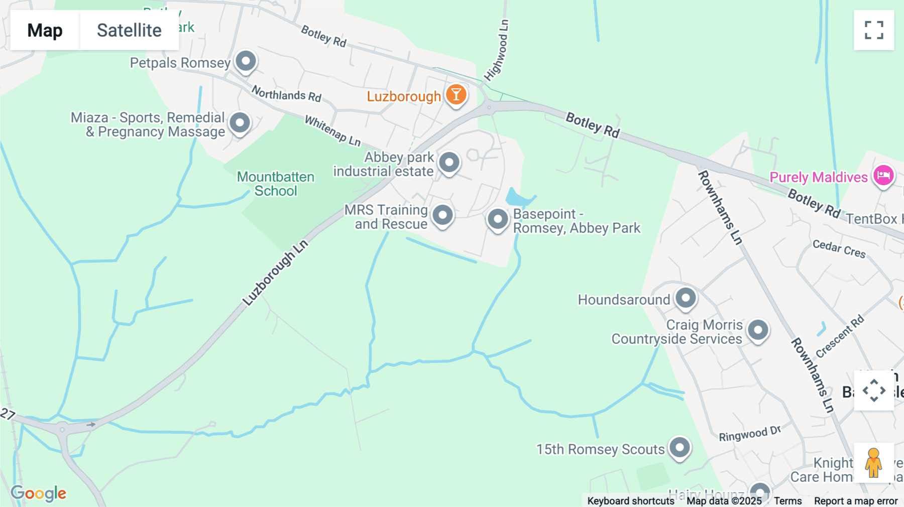 Click for interative map of Premier Way, Abbey Park, Romsey, Romsey
