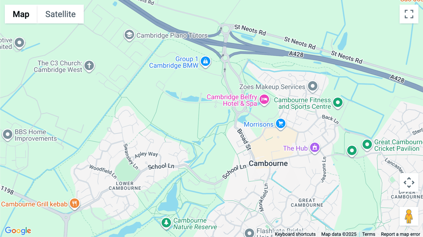 Click for interative map of Building 1010, Cambourne Business Park, Cambridge