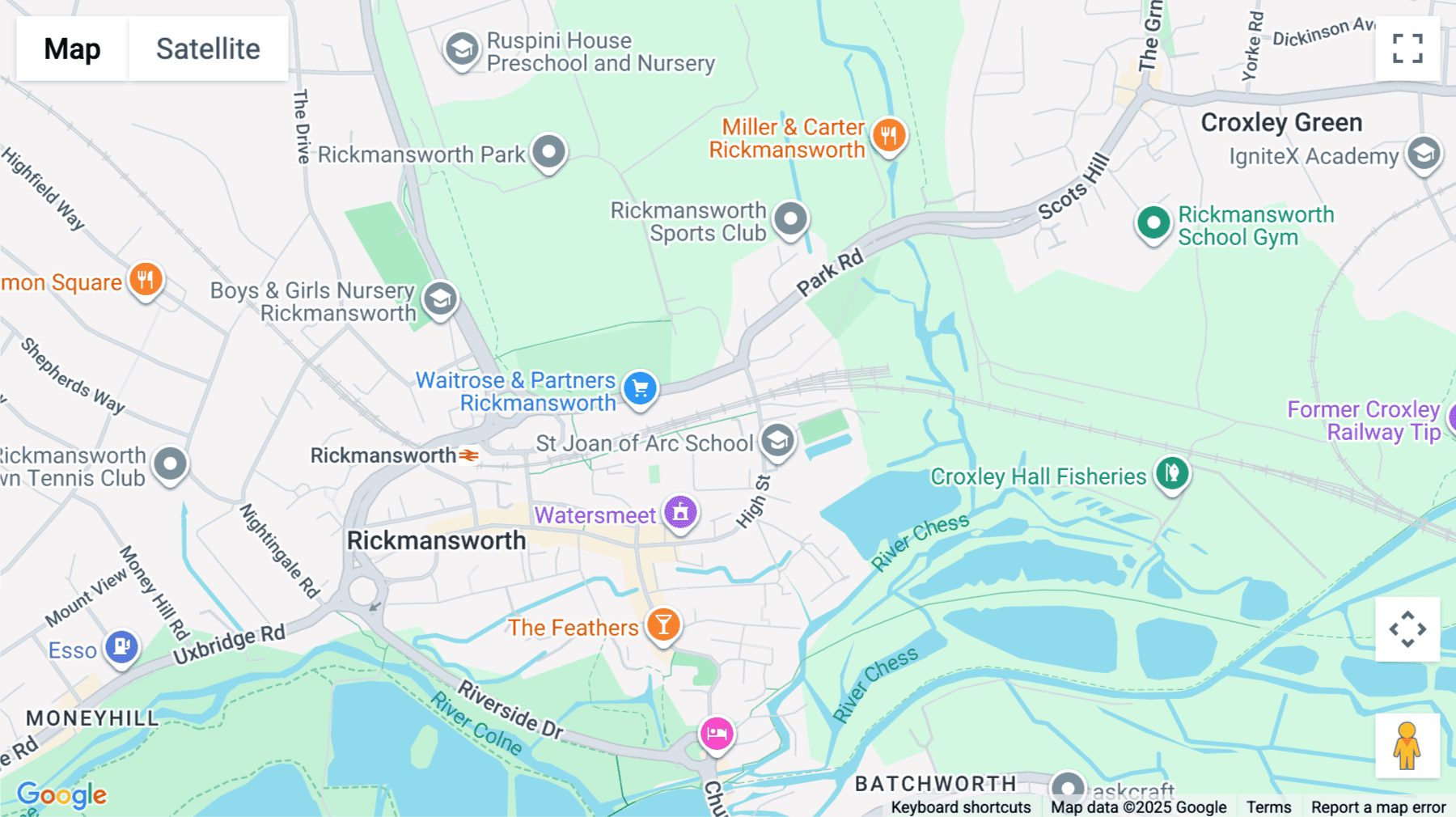 Click for interative map of Cardinal Point, Park Road, Rickmansworth, Rickmansworth