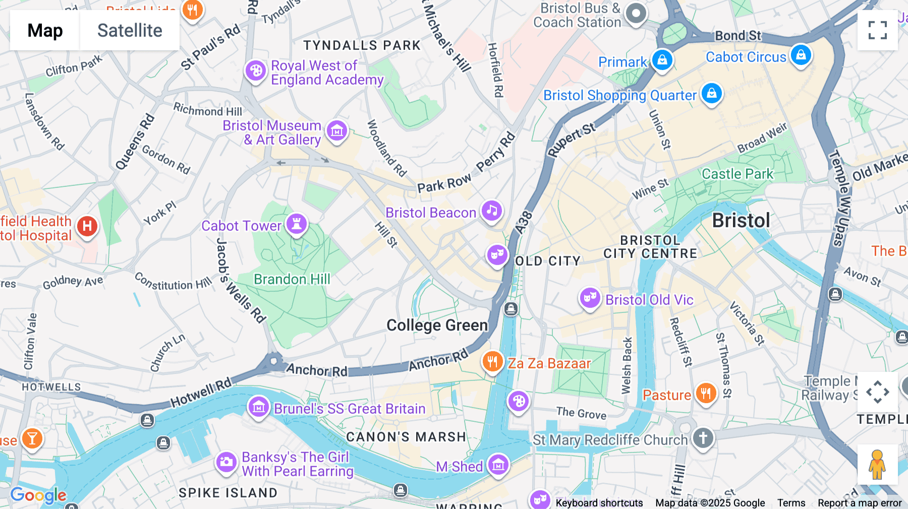 Click for interative map of Kings House, 14 Orchard Street, Bristol, Bristol