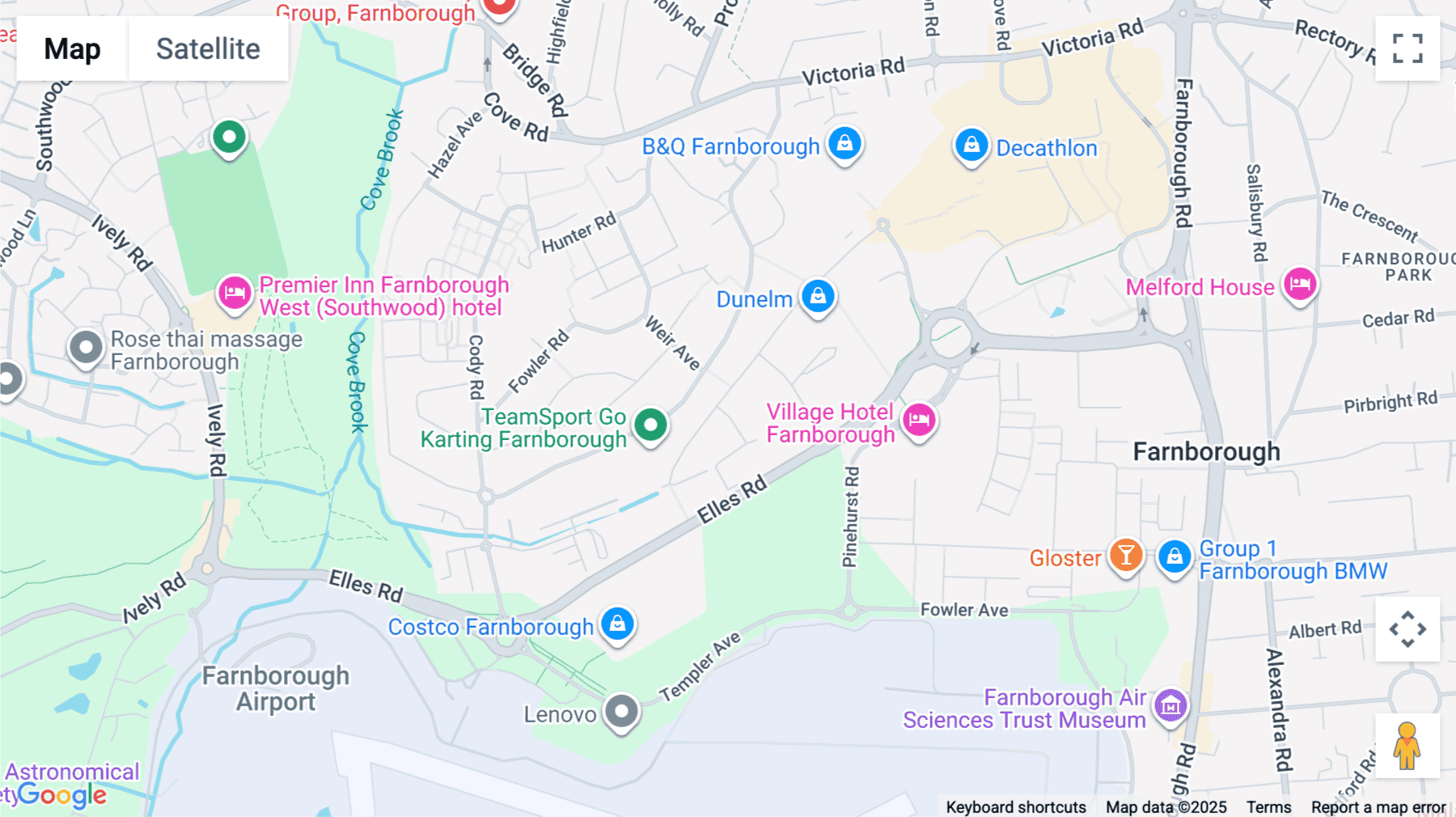 Click for interative map of Shieling House Business Centre, Invincible Road, Farnborough, Farnborough
