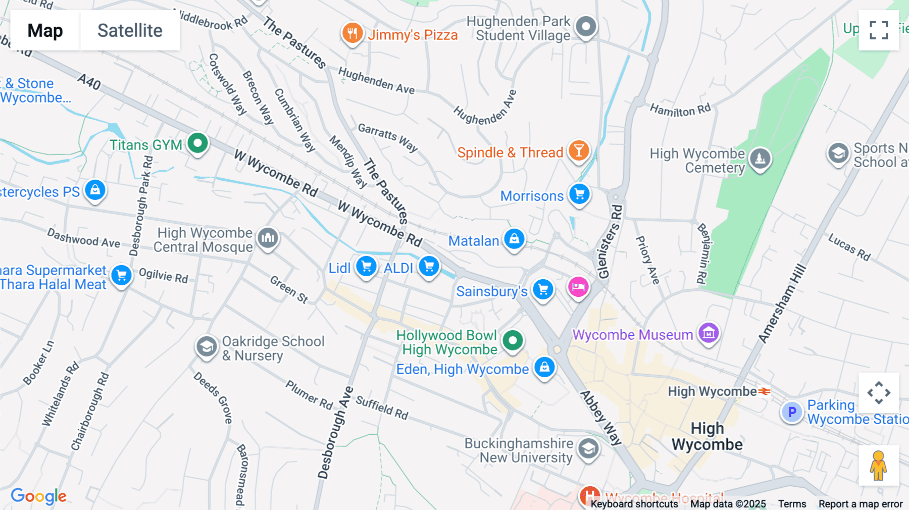 Click for interative map of Buckingham Place, Bellfield Road West, High Wycombe, High Wycombe
