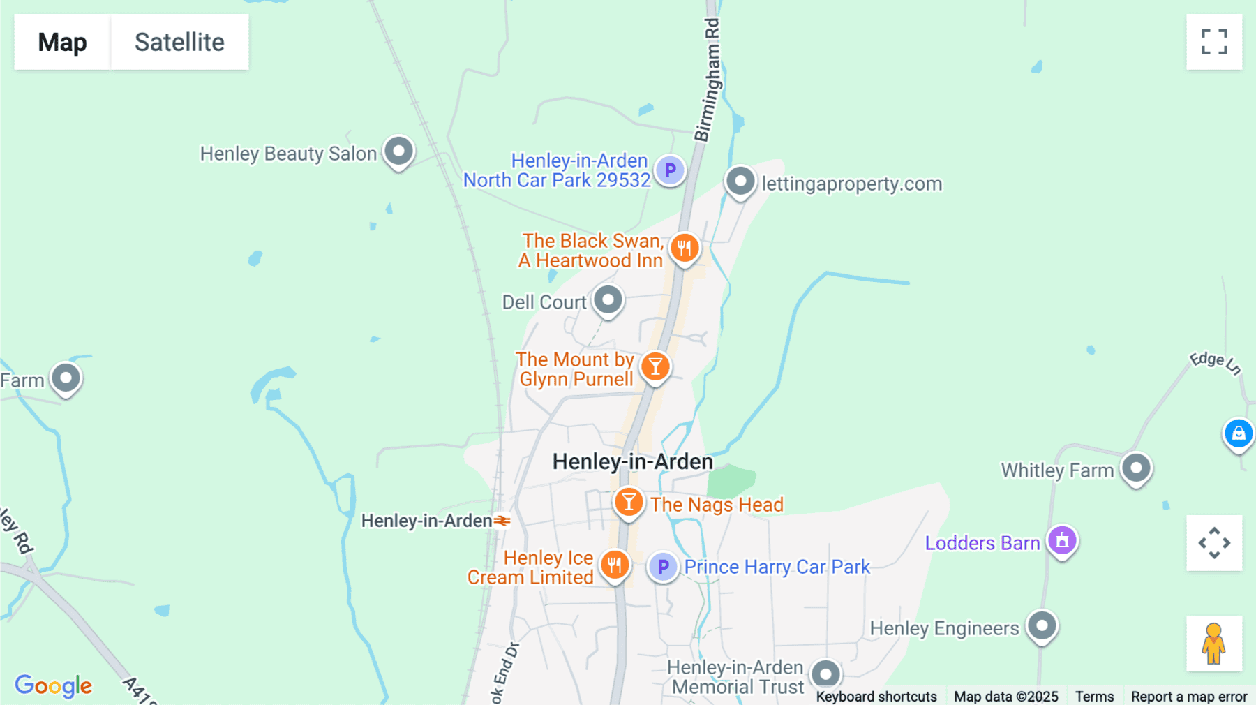 Click for interative map of 50 High Street, Henley in Arden, Henley in Arden
