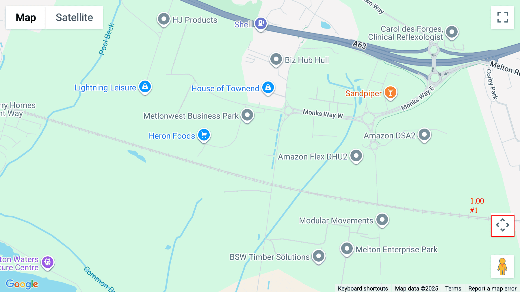 Click for interative map of Melton Court, Gibson Lane, Hull, Hull