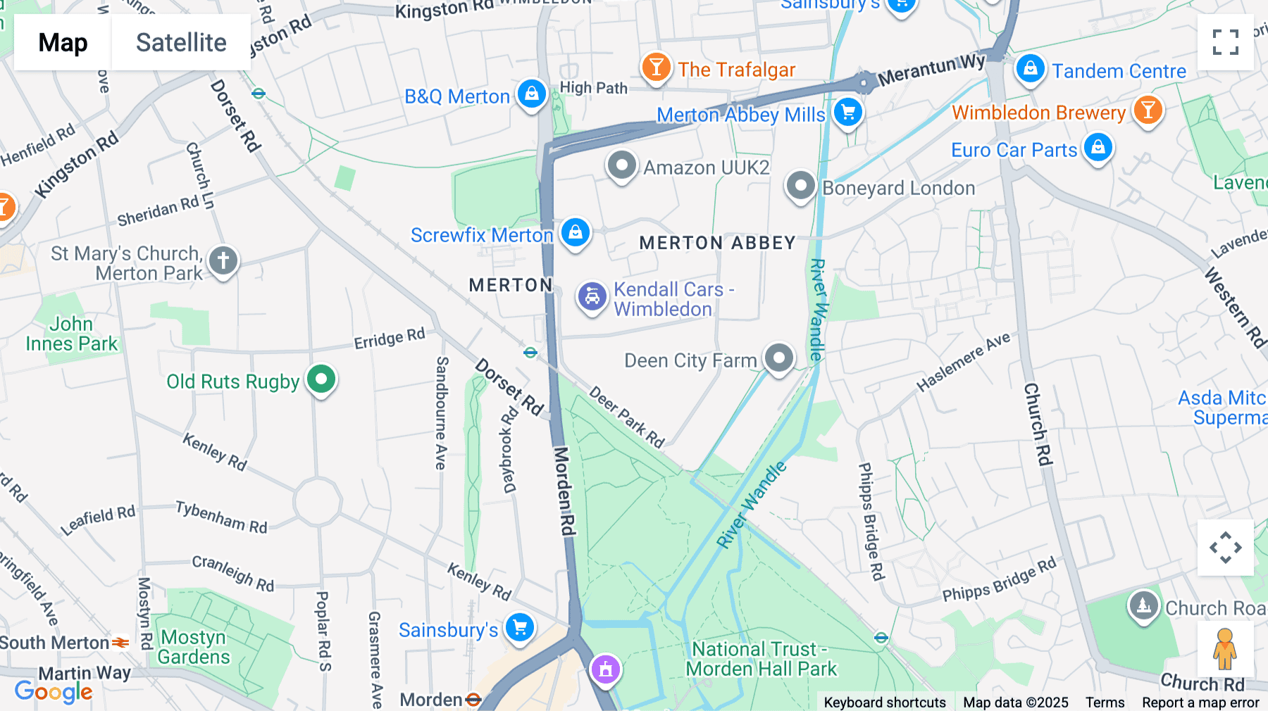 Click for interative map of Lombard Business Park, 8 Lombard Road, South Wimbledon, London