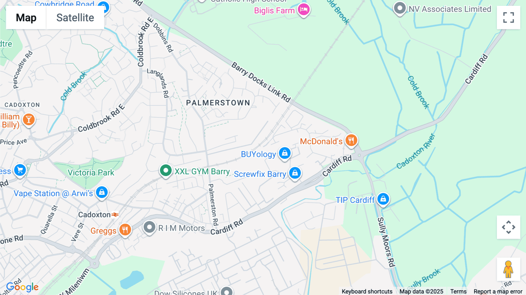 Click for interative map of Cardiff House, Cardiff Road, Vale of Glamorgan, Cardiff, Cardiff
