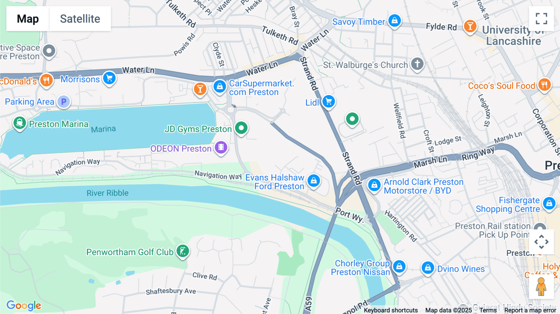 Click for interative map of 5 Albert Edward House, The Pavilions, Riversway, Preston, Preston