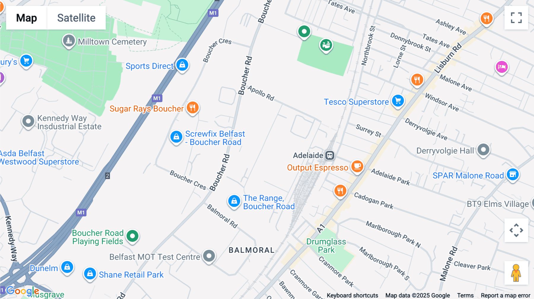 Click for interative map of Adelaide House, Hawthorn Business Park, Falcon Road, Belfast, Belfast
