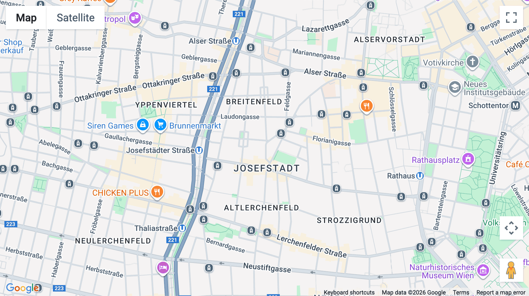 Click for interative map of Albertgasse 35, Vienna