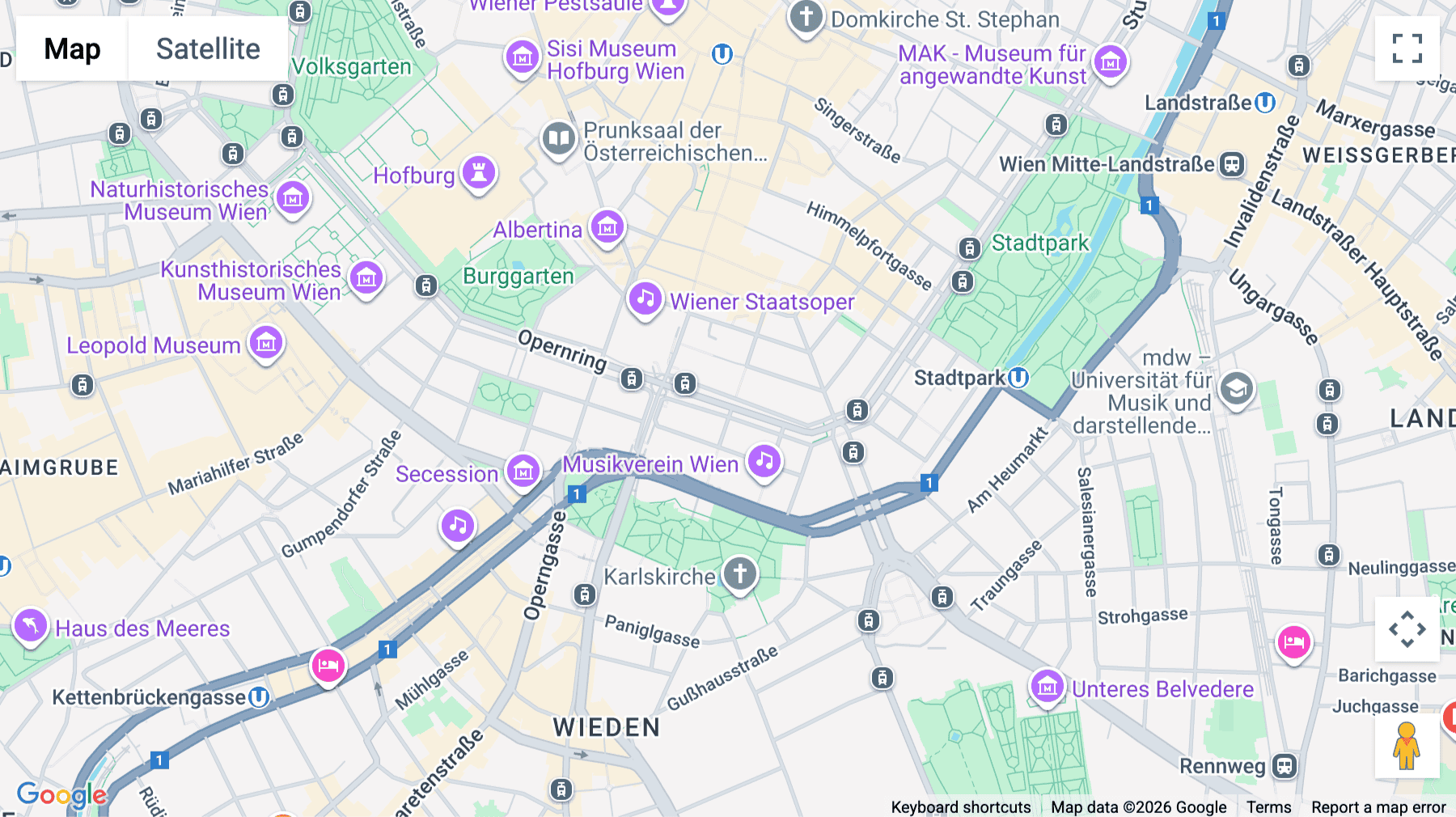 Click for interative map of Kaerntner Ring 5-7, Vienna, Vienna