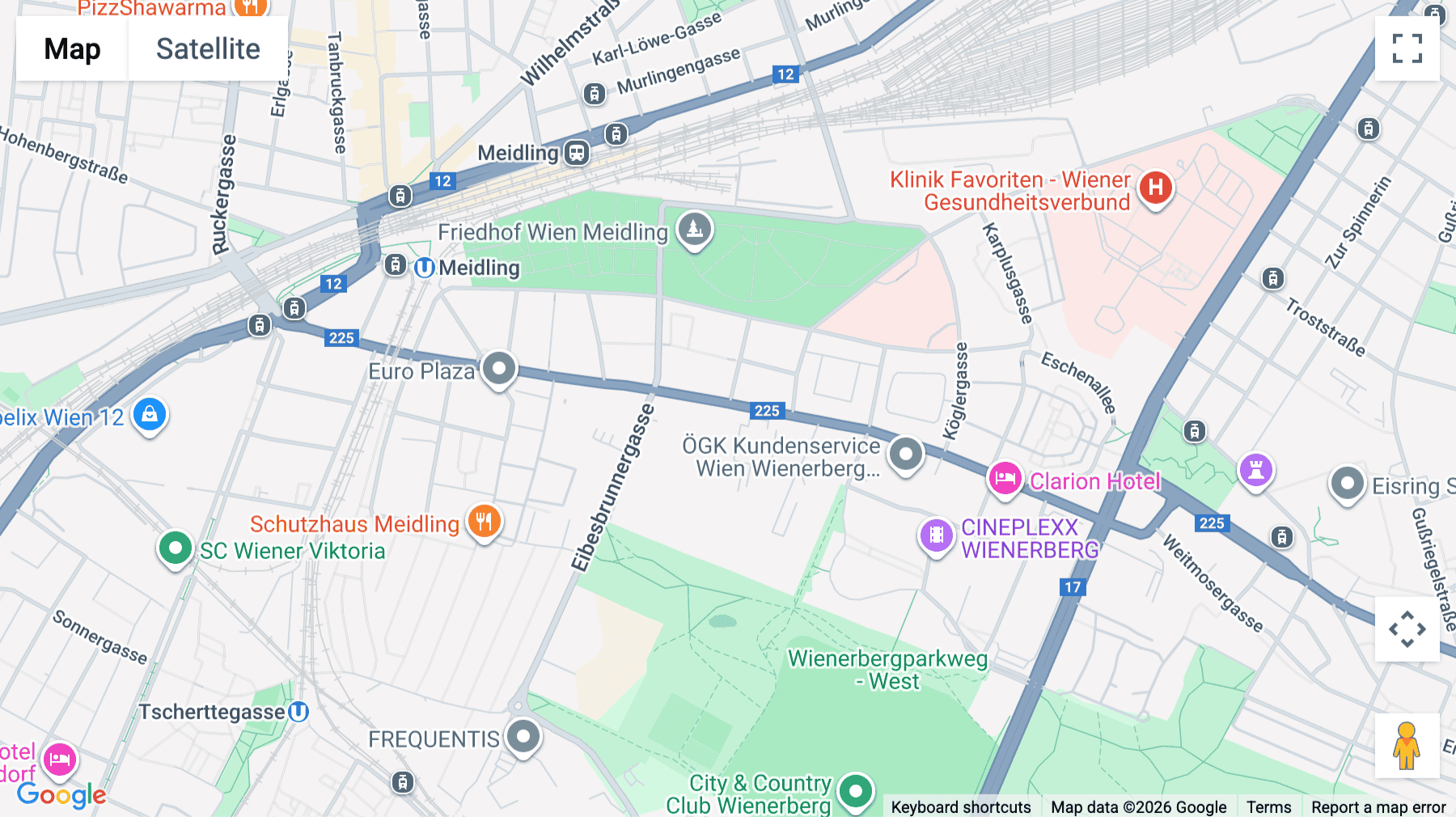 Click for interative map of Twin Tower, Wienerbergstrasse 11, Vienna, Vienna