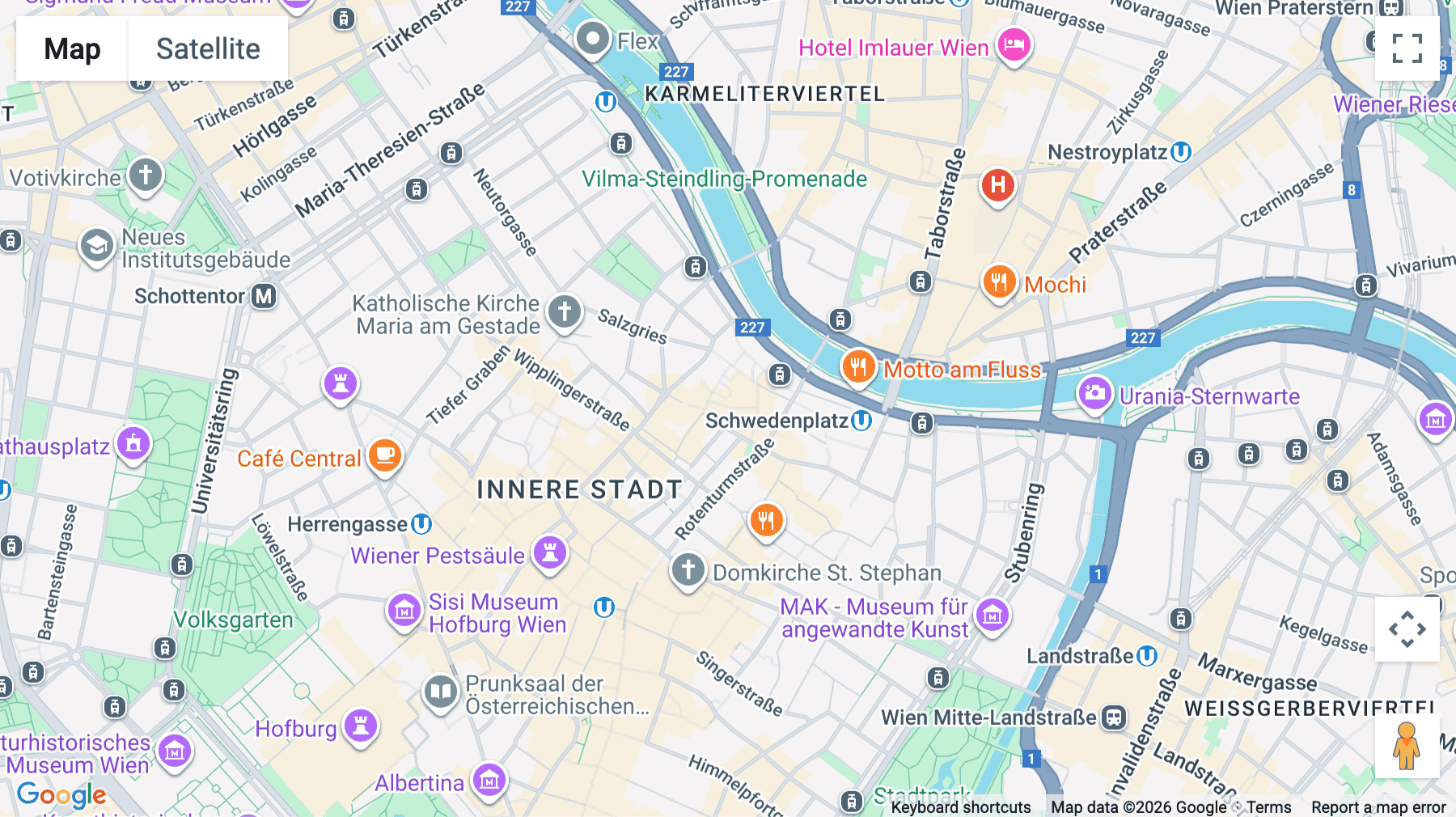 Click for interative map of Fleischmarkt 1, Vienna, Vienna