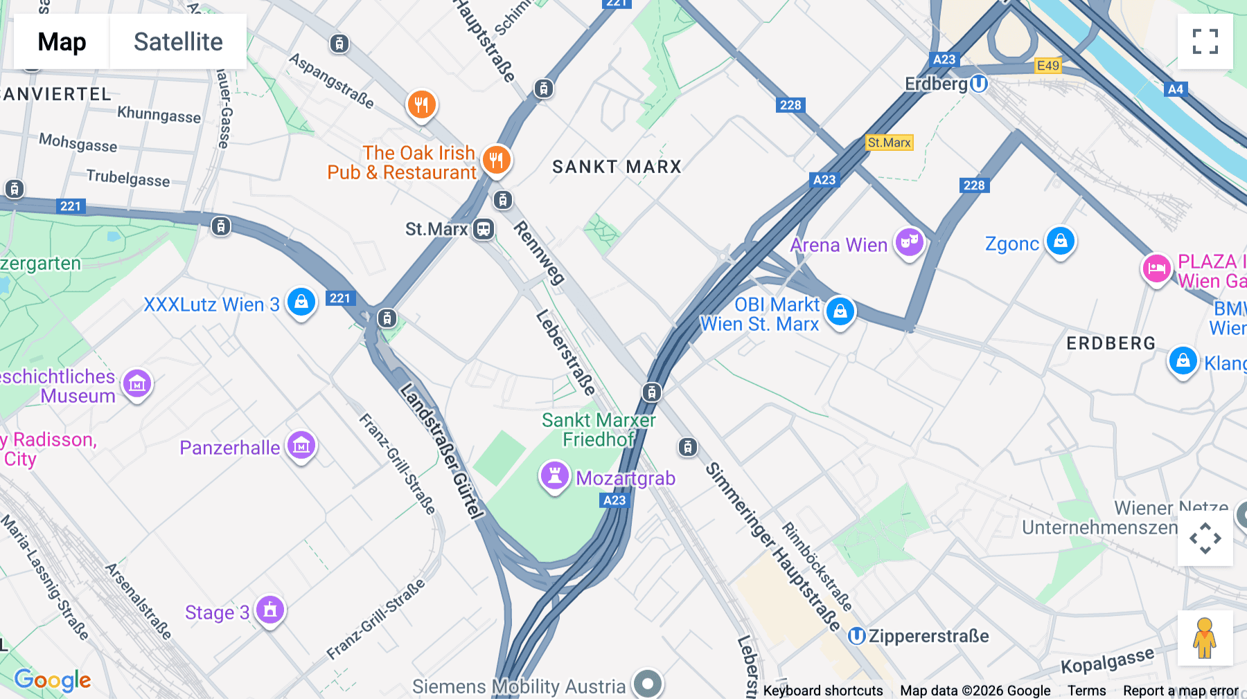 Click for interative map of Simmeringer Hauptstraße 24, Vienna, Vienna