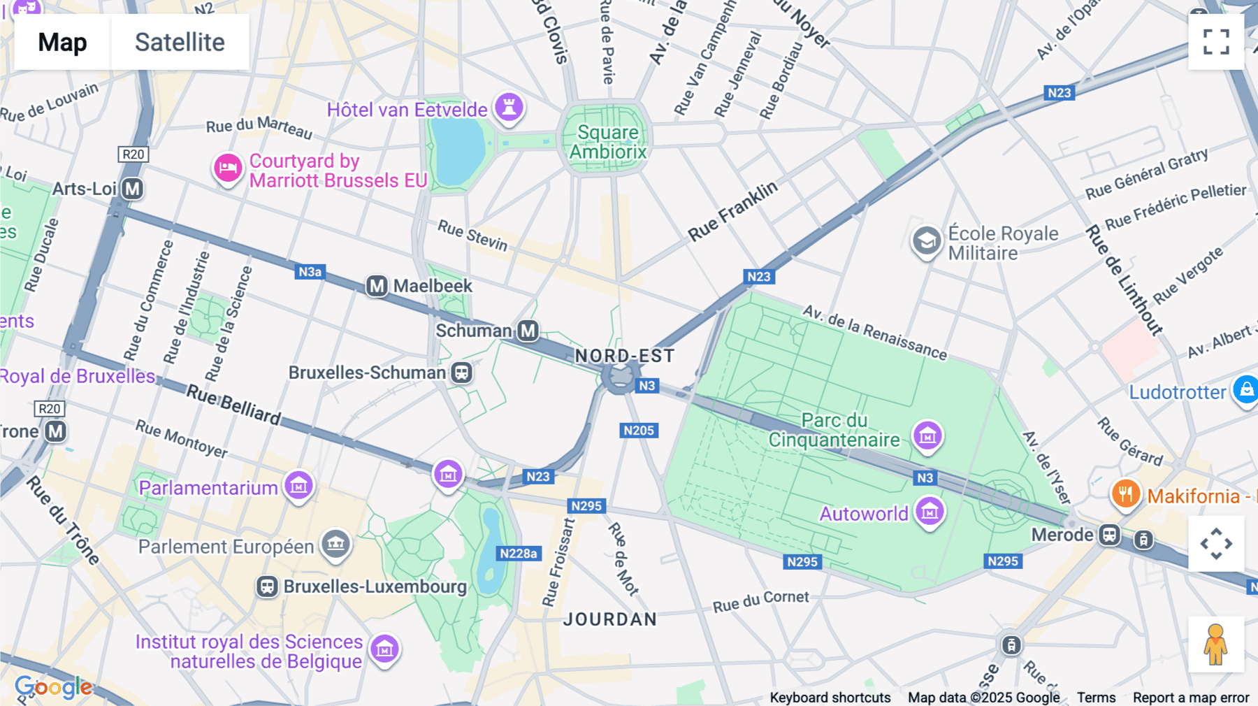Click for interative map of Rond-Point Schuman 11, Brussels, Brussels