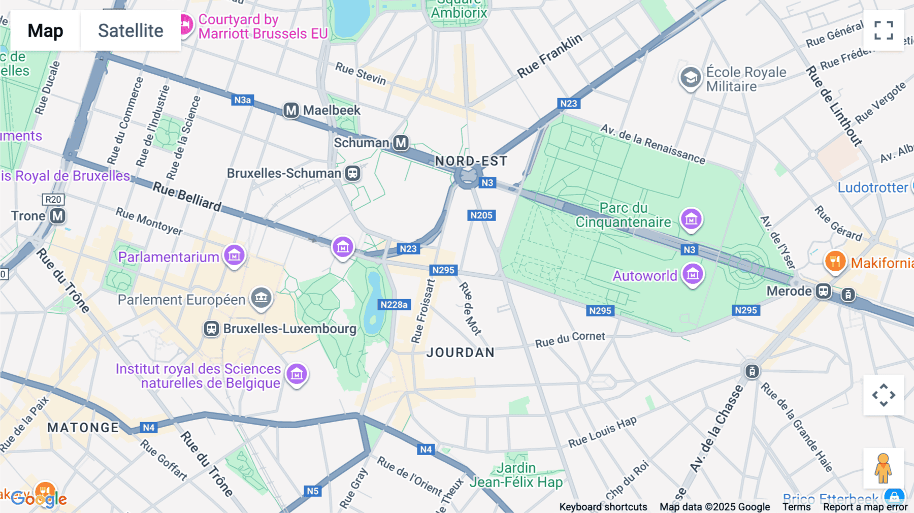 Click for interative map of Rue Breydel 40, Brussels, Brussels