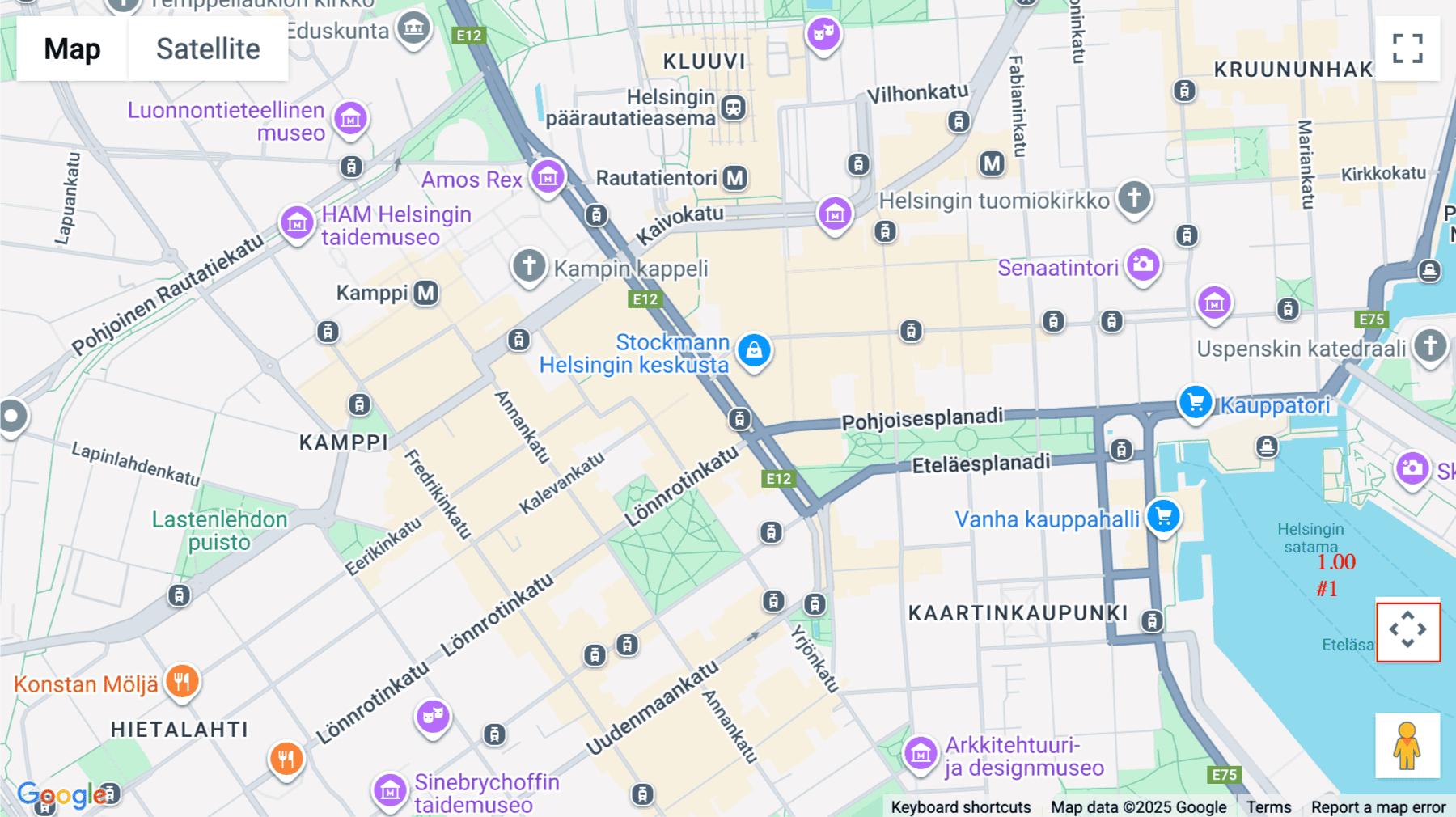Click for interative map of Luna House, Mannerheimintie 12B, Helsinki, Helsinki