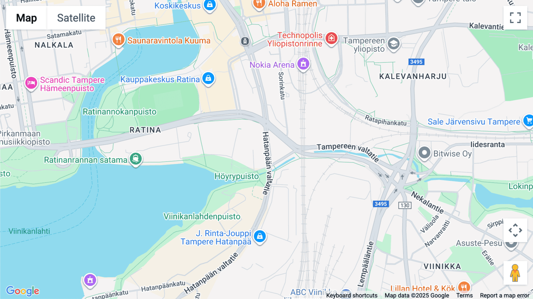 Click for interative map of Dynamo, Hatanpään valtatie 24, Tampere