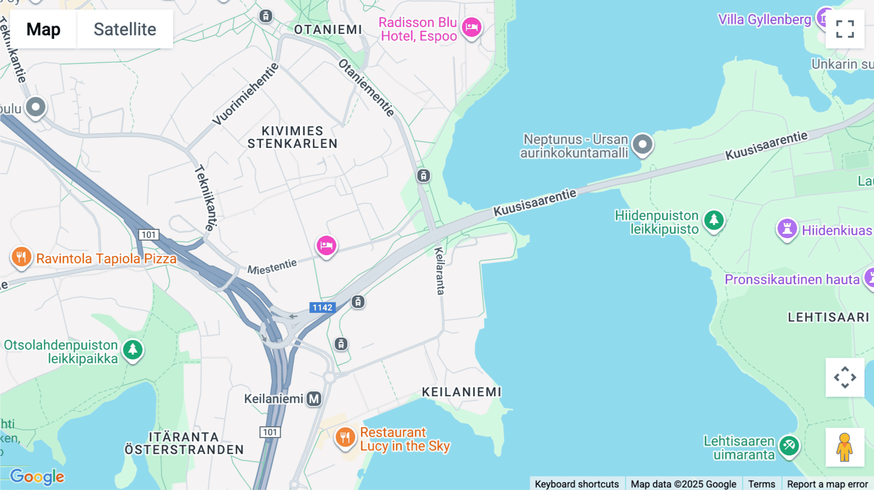 Click for interative map of 5th floor, Keilaranta 16, Espoo