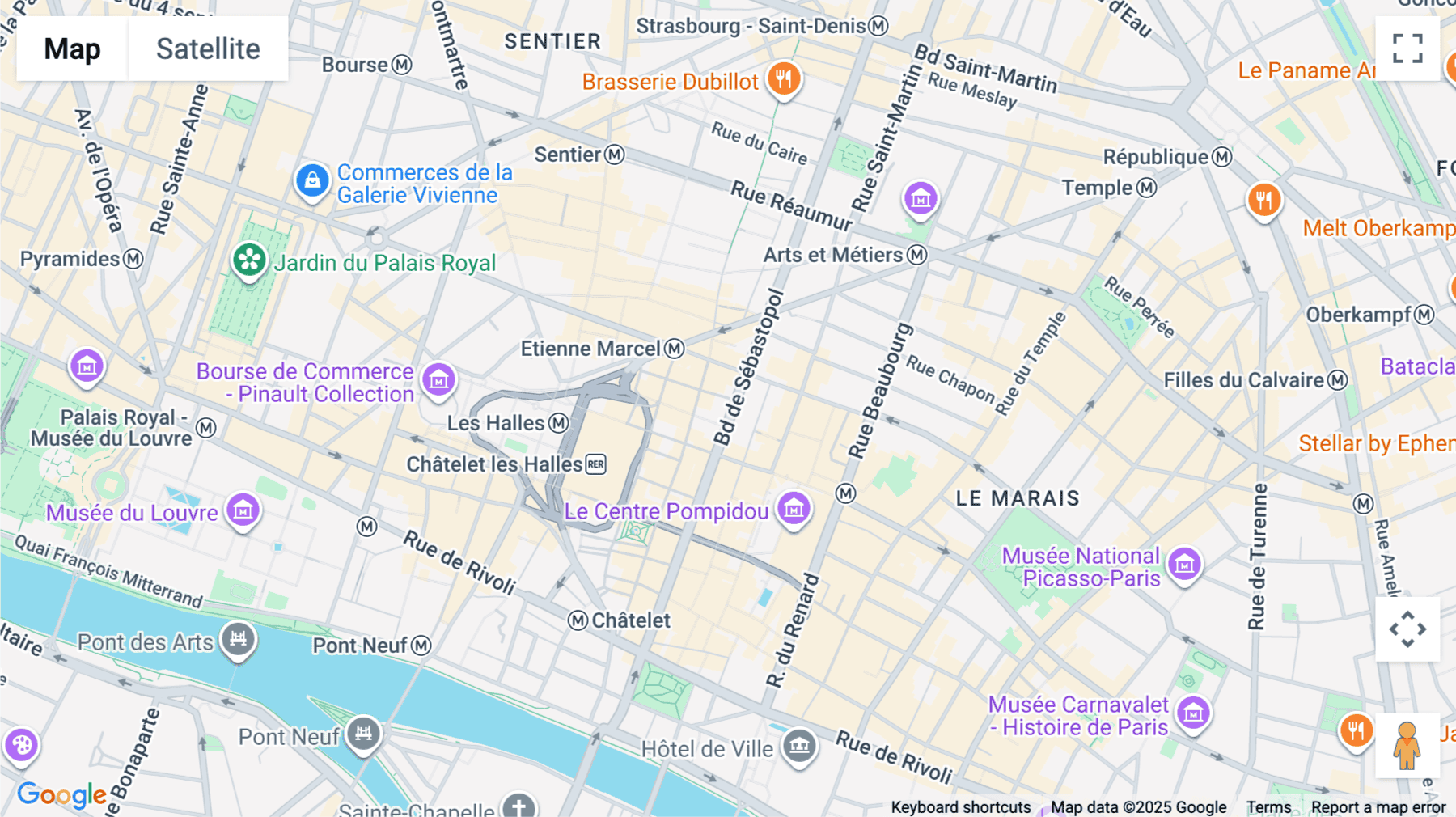 Click for interative map of Chatelet, 52 Boulevard de Sebastopol, Paris, Paris
