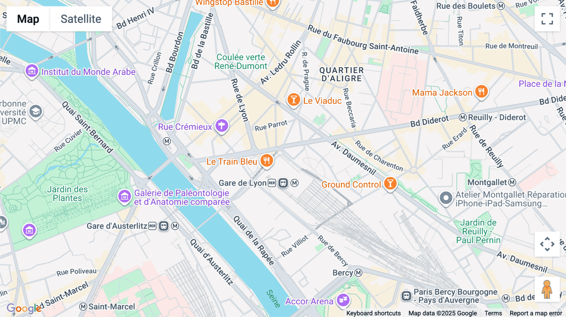 Click for interative map of Tour de l'Horloge, 4 place Louis Armand, Paris, Paris