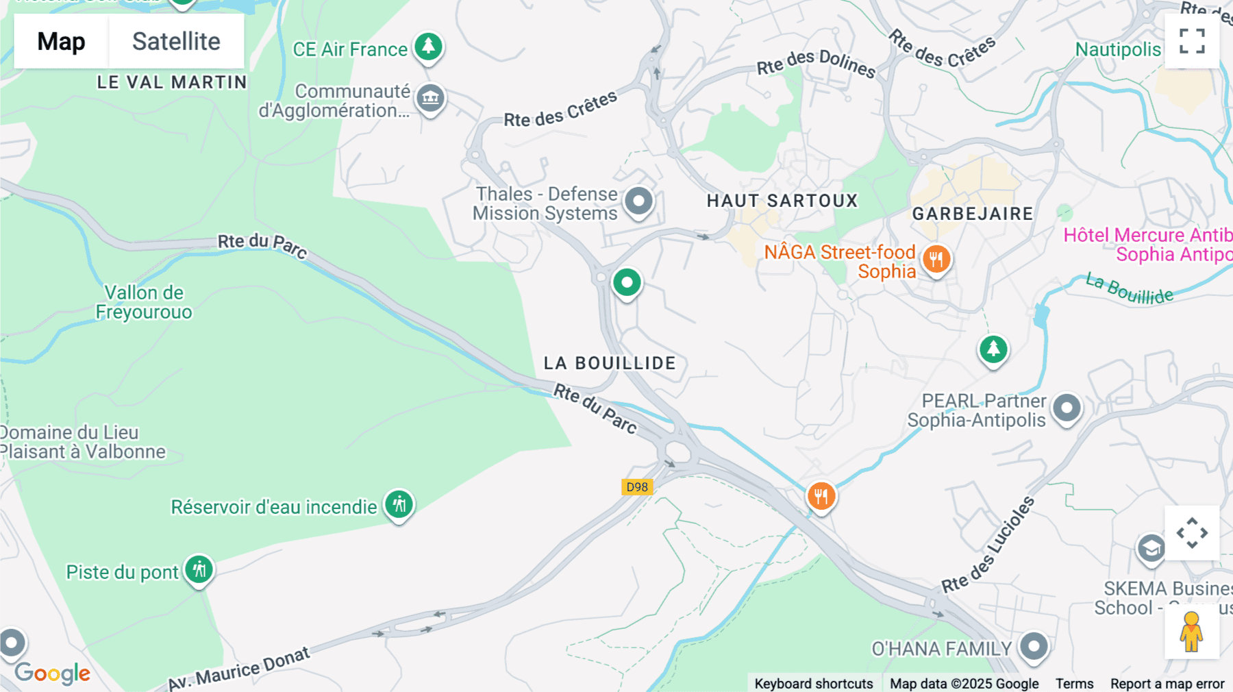 Click for interative map of 2405 route des Dolines, Sophia Antipolis, Sophia Antipolis