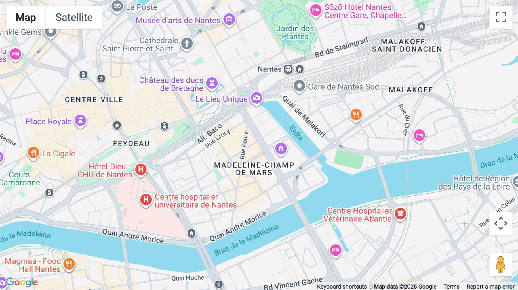 Click for interative map of 12 avenue Carnot, Nantes