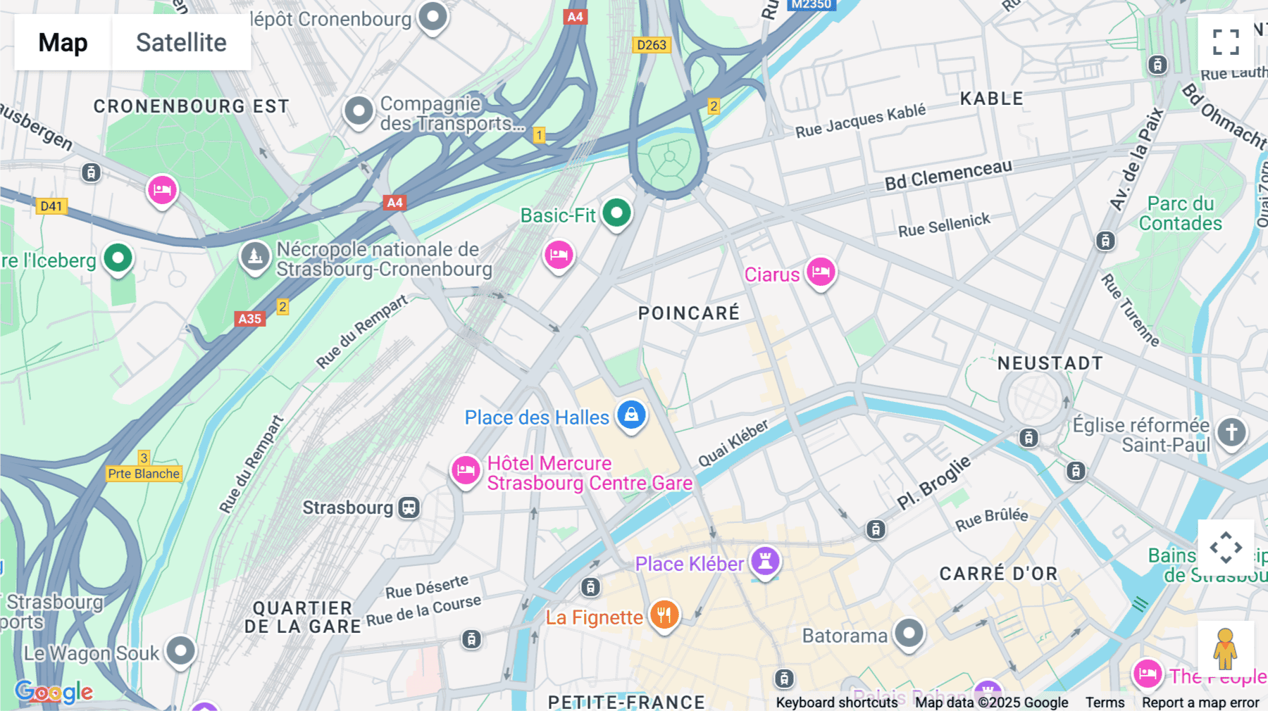 Click for interative map of Bureaux Europe, 20 Place des Halles, Strasbourg, Strasbourg