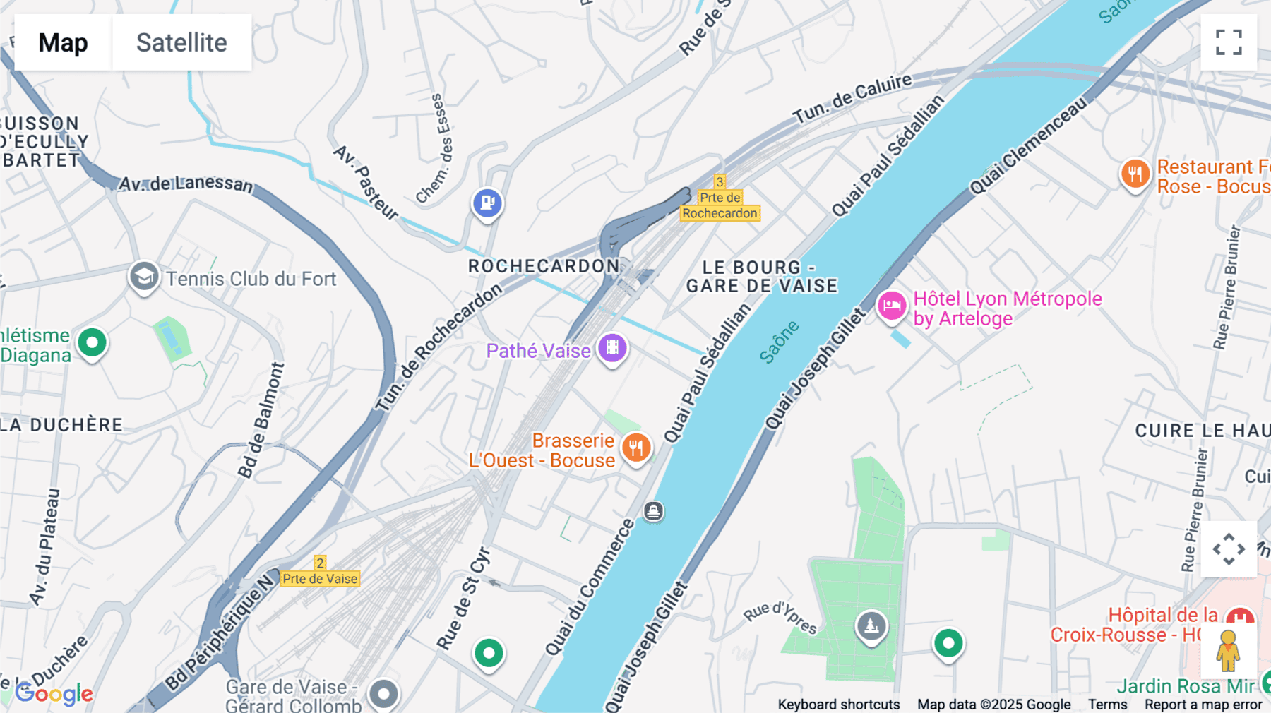 Click for interative map of 3 place Giovanni Verrazzano, Lyon, Lyon