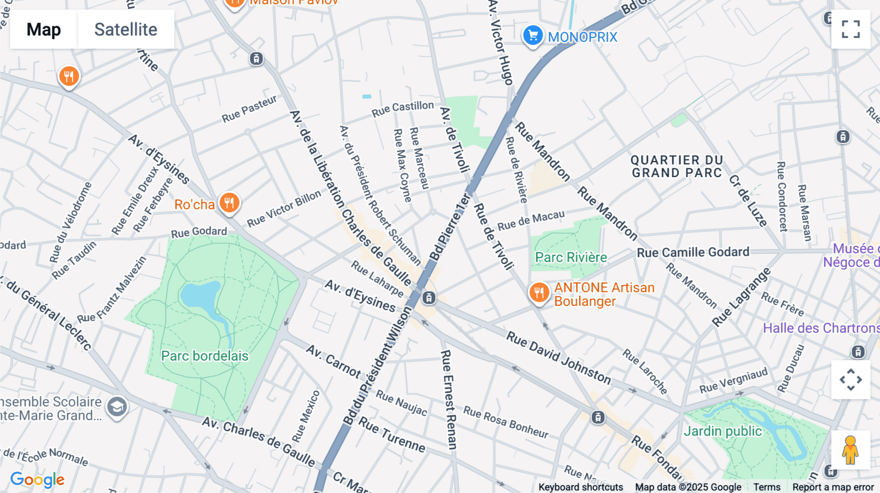 Click for interative map of 81 boulevard Pierre 1er, Le Bouscat, Bordeaux