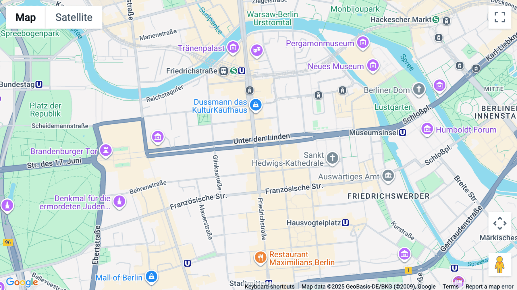 Click for interative map of Unter den Linden 21, Lindencorso, Berlin, Berlin