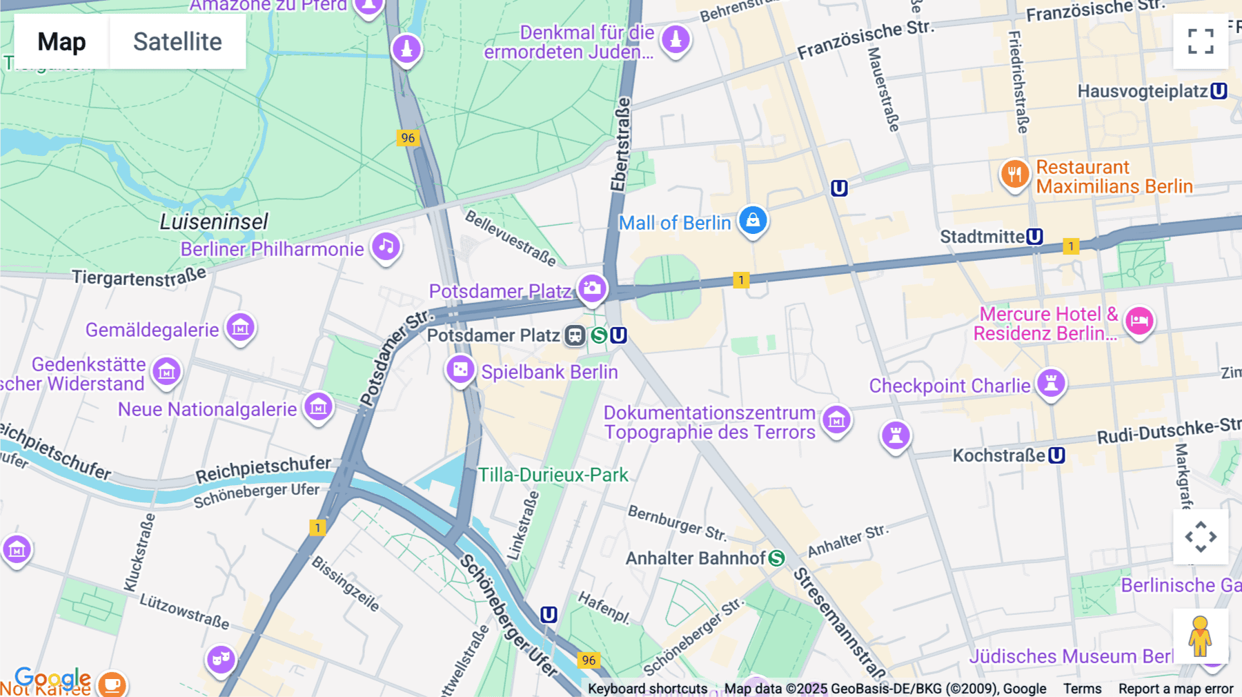 Click for interative map of Potsdamer Platz 10, Haus 2, 5. Stock, Berlin, Berlin