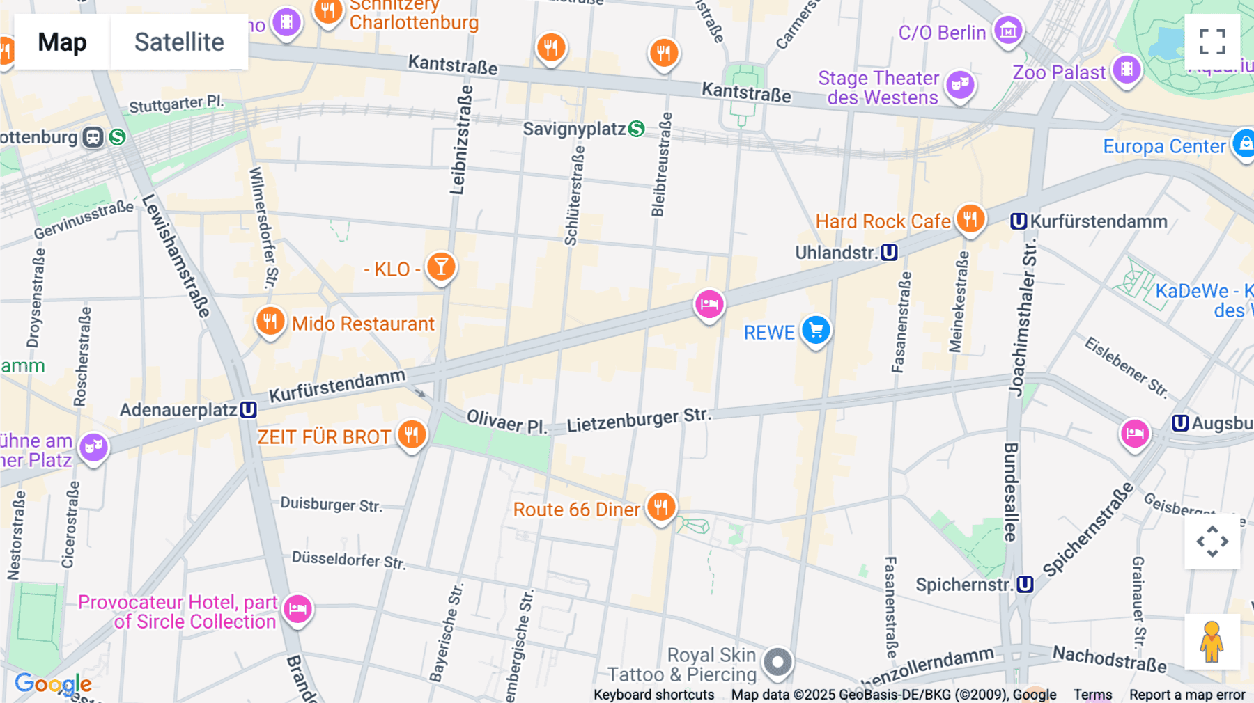 Click for interative map of Kurfürstendamm 195, Berlin, Berlin
