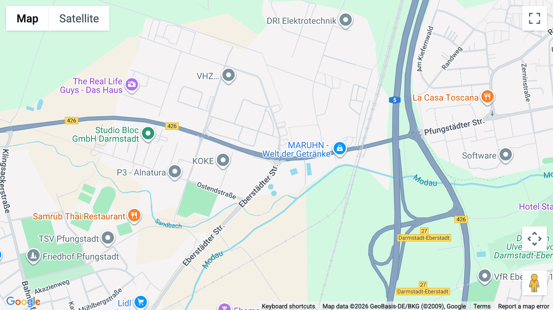 Click for interative map of Werner-von-Siemens-Straße 2, Pfungstadt, Pfungstadt