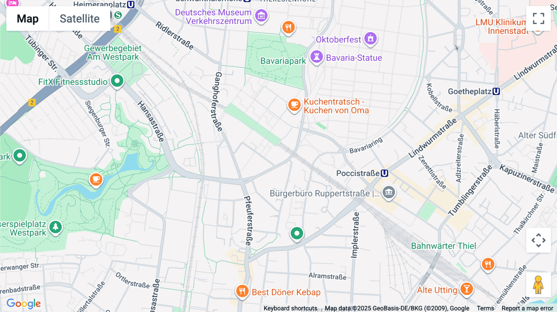 Click for interative map of Radlkoferstr. 2, Munich, Munich