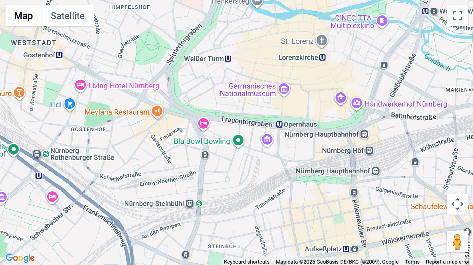 Click for interative map of Zeltnerstrasse 1-3, ZeltnerEck building, Nuremberg, Nuremberg