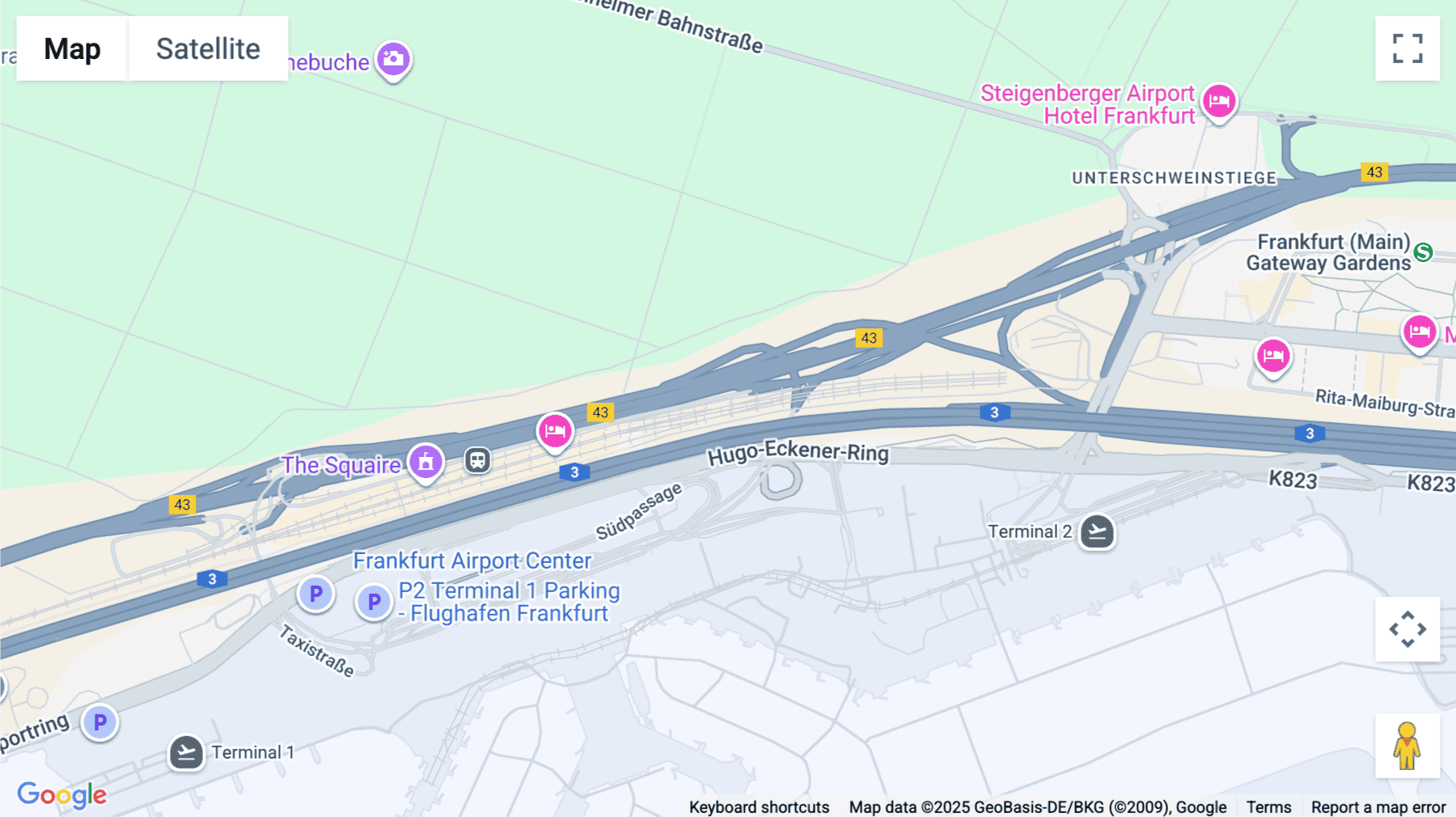 Click for interative map of The Squaire 12, Am Flughafen, Frankfurt, Frankfurt