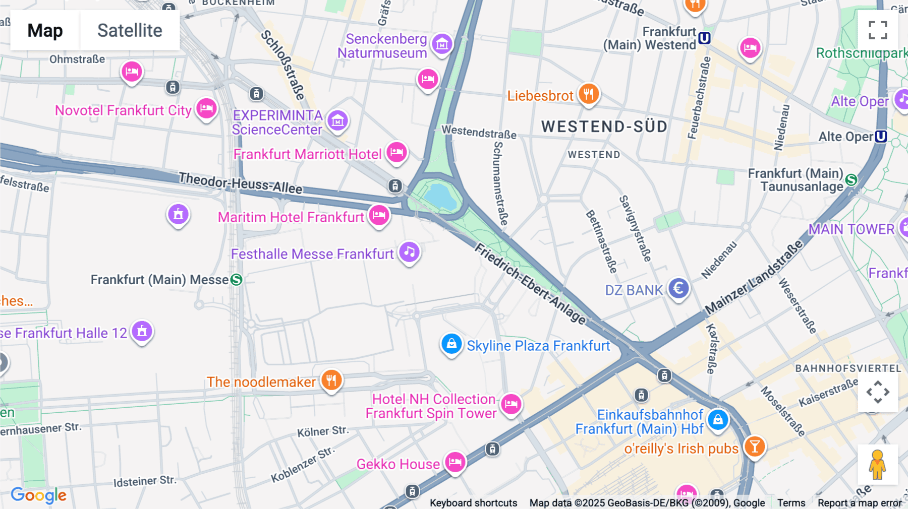 Click for interative map of Messturm Frankfurt, 25th floor, Frankfurt, Frankfurt