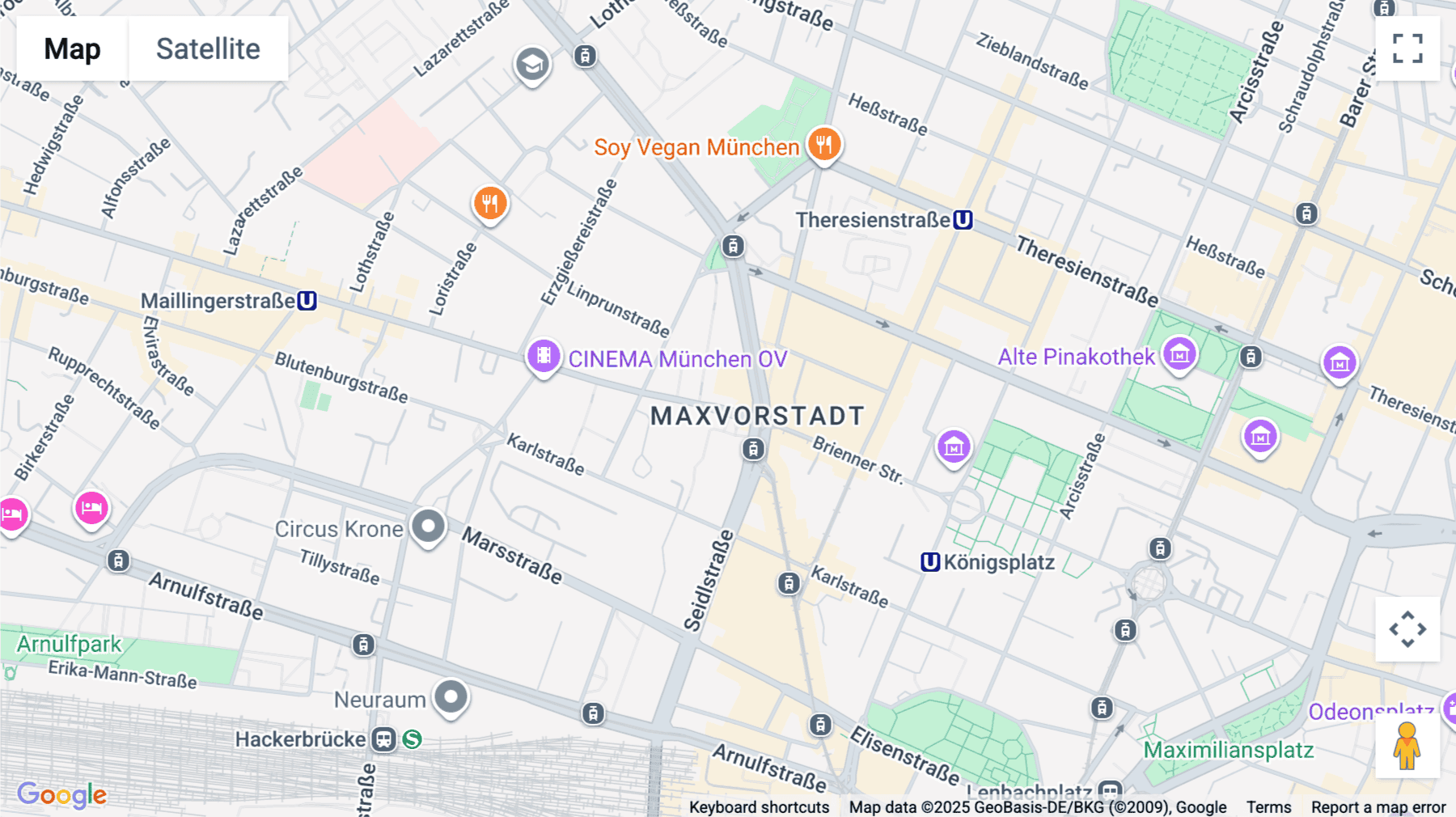 Click for interative map of Nymphenburger Straße 4, Munich, Munich