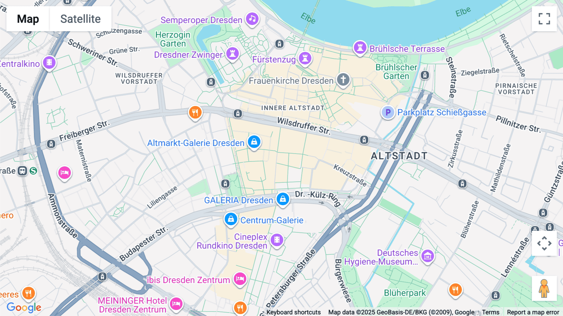 Click for interative map of Altmarkt 10 d, Dresden