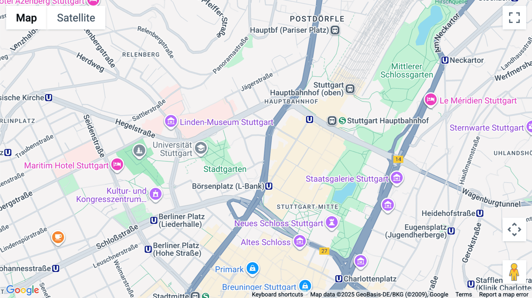 Click for interative map of Friedrichstraße 15, Stuttgart, Stuttgart
