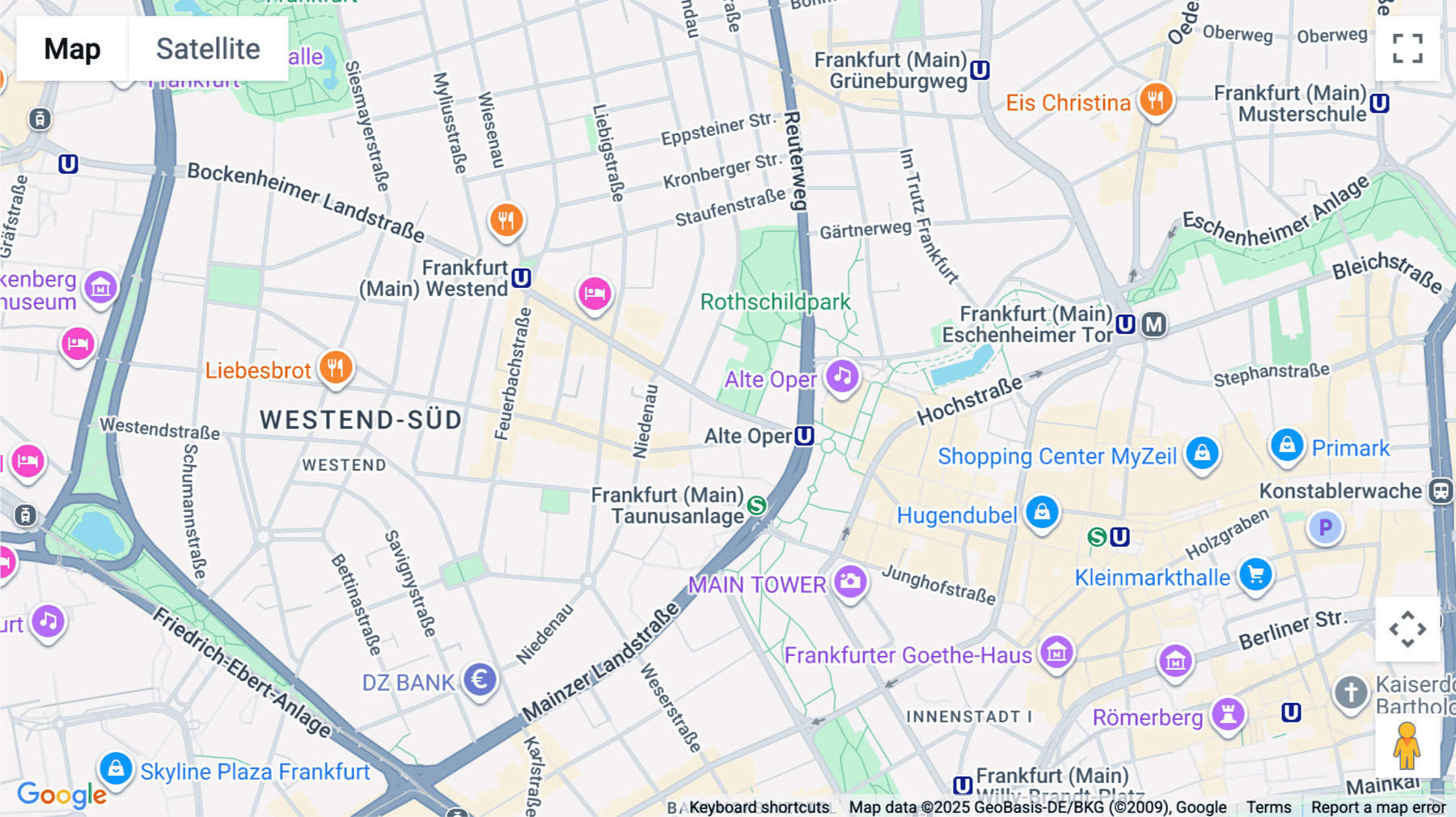 Click for interative map of Bockenheimer Landstraße 17-19, City/Westend, Frankfurt, Frankfurt
