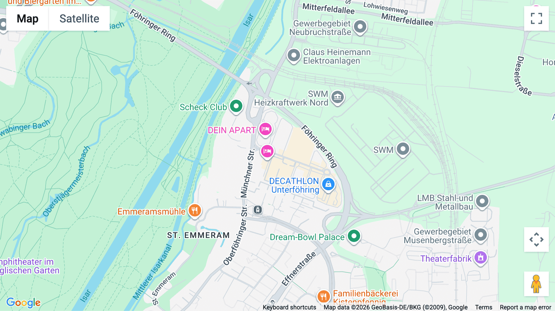 Click for interative map of Munich Unterfohring, Feringastrasse 6, Unterfohring, Munich, Munich