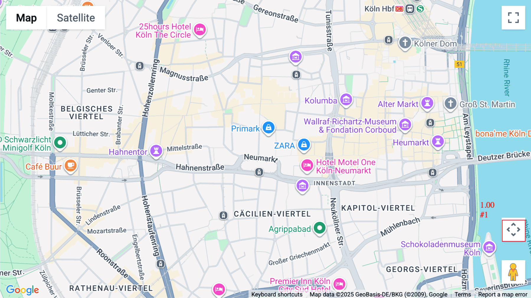 Click for interative map of Neumarkt-Galerie, Richmodstrasse 6, Cologne, Cologne