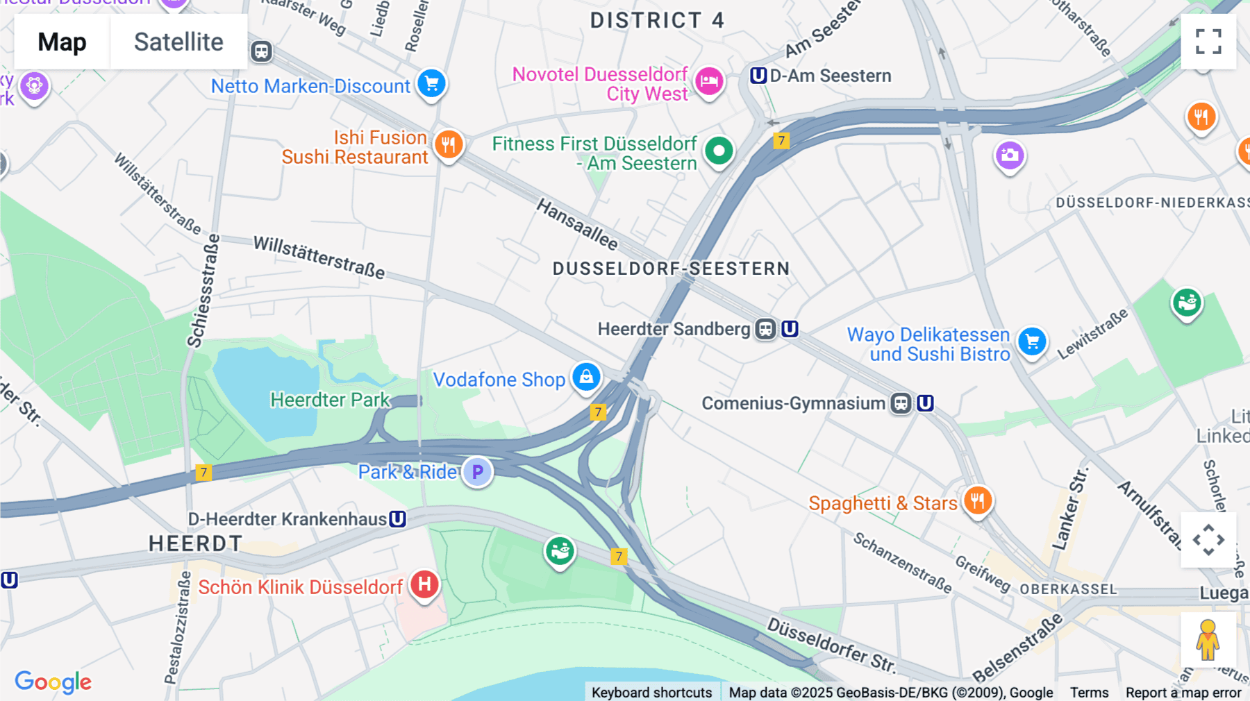 Click for interative map of Prinzenallee 7, Prinzenpark, Dusseldorf, Dusseldorf