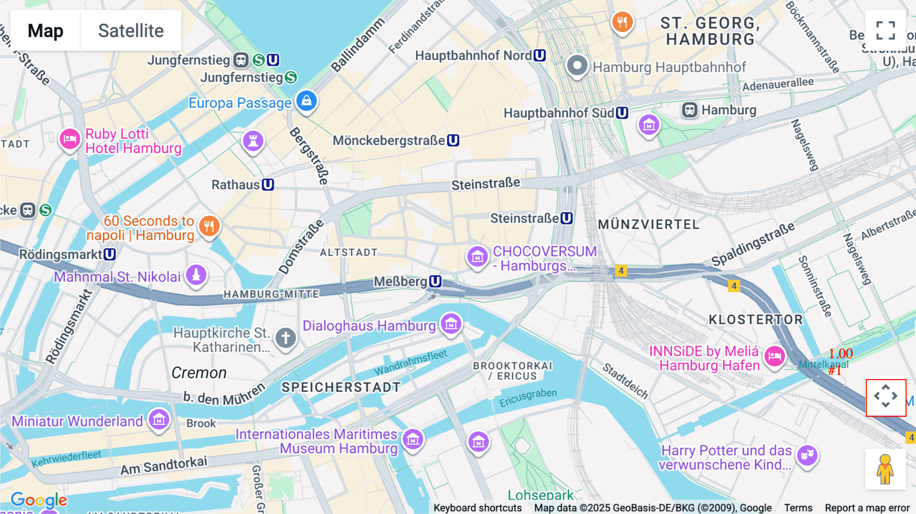 Click for interative map of Chilehaus A, Fischertwiete 2, Hamburg, Hamburg