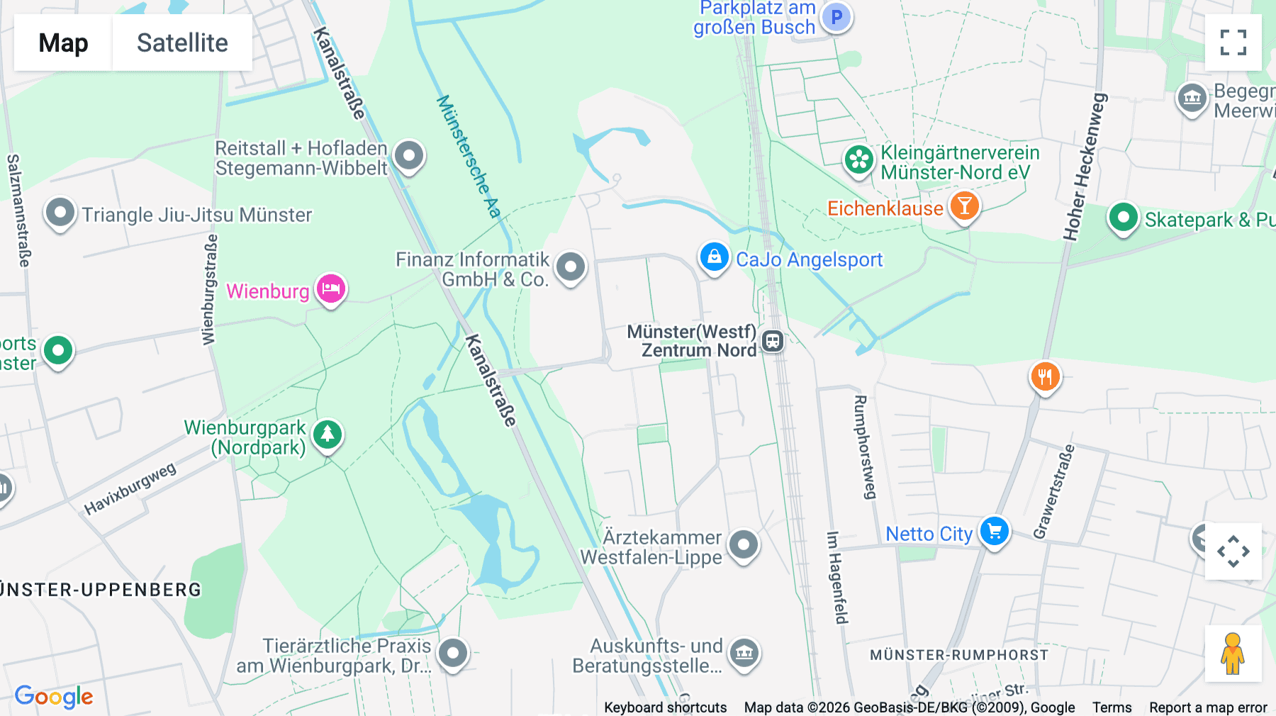 Click for interative map of Nevinghoff 16, Munster